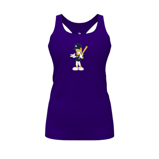 [FT0TRBPP-FYS-LOGO2] Decker Racerback Tank Top (Female Youth S, Purple, Logo 2)
