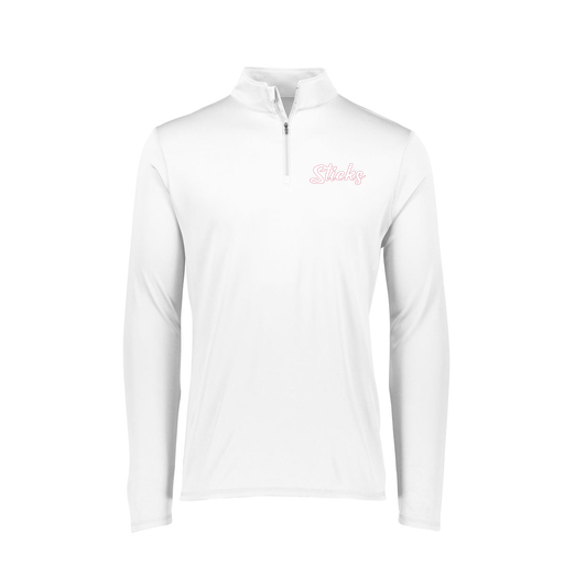 [FTLQFLWH-FAXS-LOGO1] Decker Women's Flex-Lite 1/4 Zip Shirt (Female Adult XS, White, Logo 1)