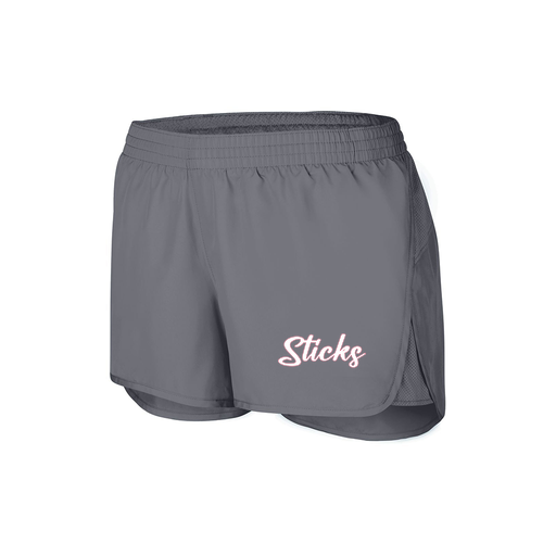 [2430.059.XS-LOGO1] Women's Performance Shorts (Female Adult XS, grey, Logo 1)