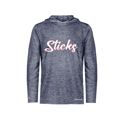 [FOLHCGNV-AS-LOGO1] Decker Men's Charge Hoodie (Adult S, Navy, Logo 1)