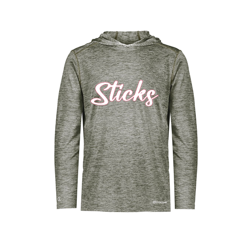 [FOLHCGGY-AS-LOGO1] Decker Men's Charge Hoodie (Adult S, Gray, Logo 1)